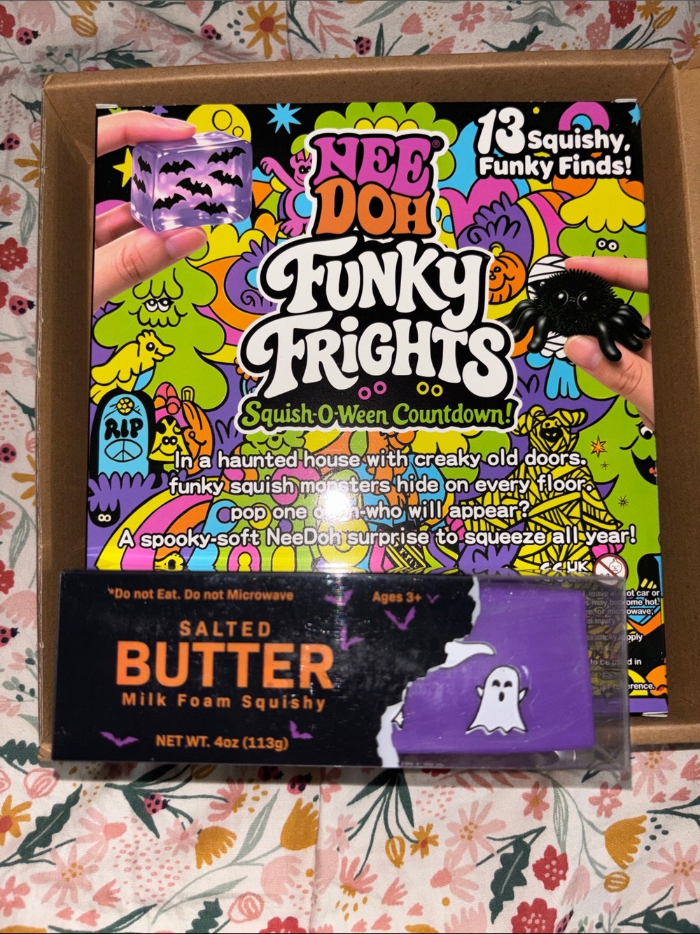 NEEDOH Funky Frights Squish-O-Ween Countdown + one Halloween butter in purple ✨